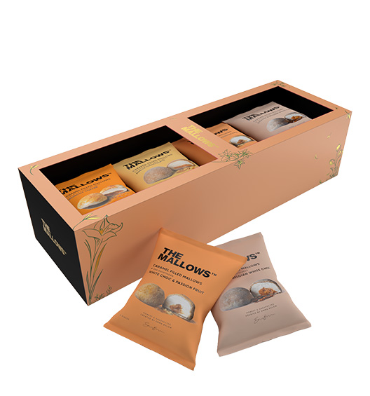 Marshmallows mit Karamellfüllung Geschenkbox